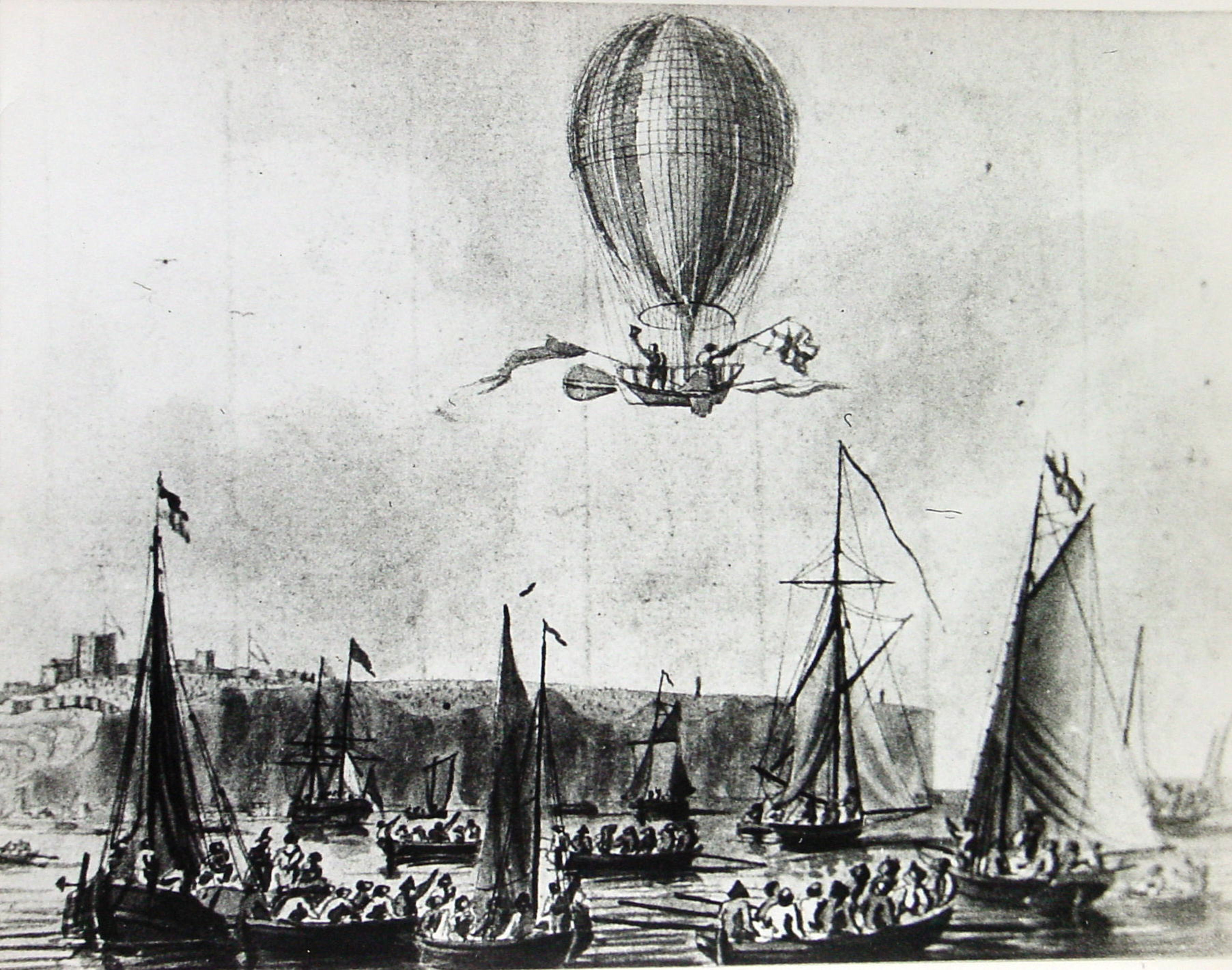 The first people to cross the English Channel by air
