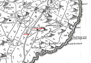  West Cliffe and Solton underlined in red