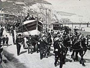  Lifeboat Parade on Dover Seafront 1901. Dover Library